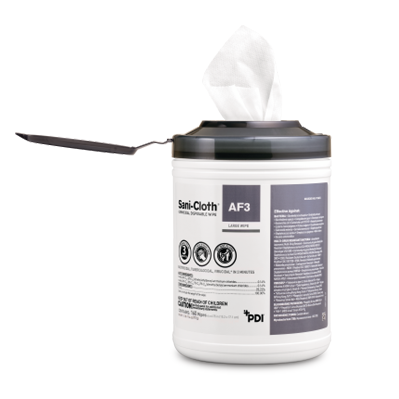 PDI SANI-CLOTH® AF3 GERMICIDAL DISPOSABLE WIPE 6" x 6¾" Large Wipe