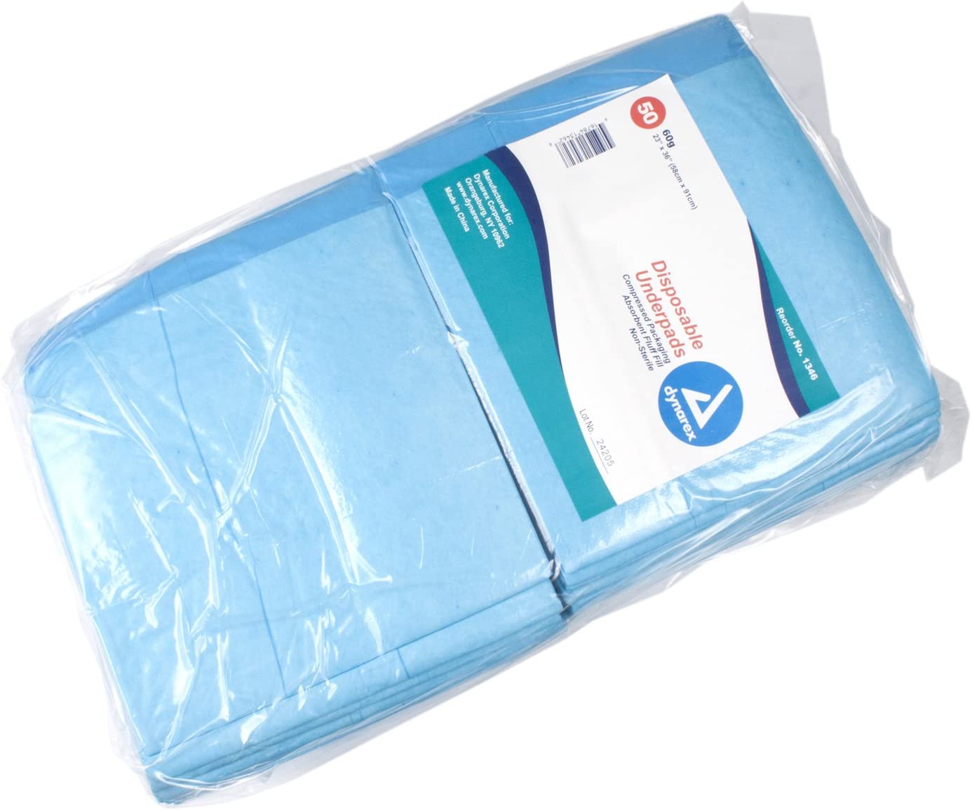 Dynarex Disposable Underpads, 23 x 36 (60 g), 3/50/Cs