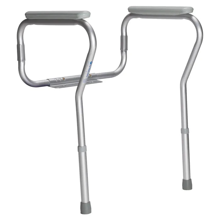 Toilet Rail, Adjustable Height Clamp-On