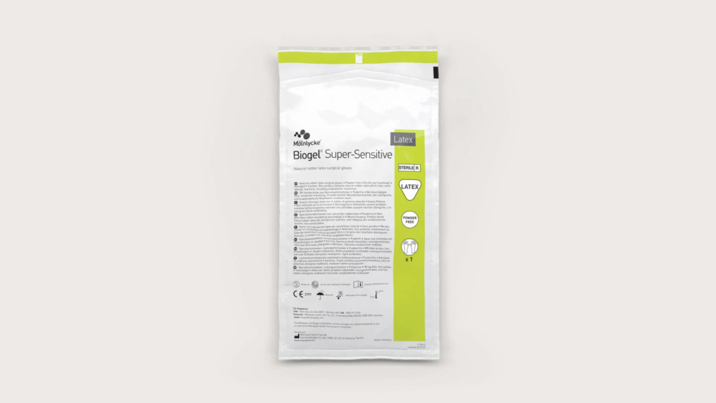 MOLNLYCKE BIOGEL SUPER-SENSITIVE GLOVES