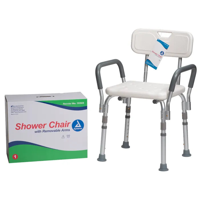 Shower Chair With Removable Back and Arms