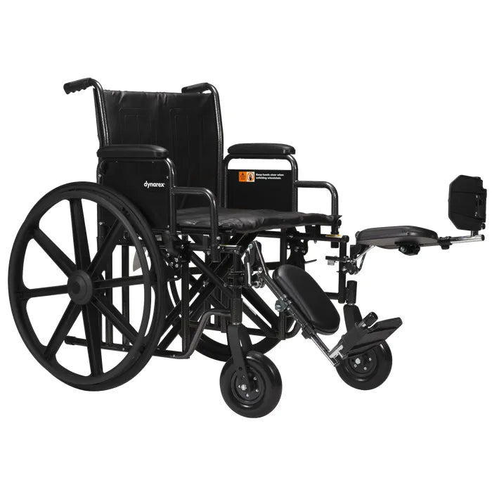 DynaRide Heavy Duty Wheelchair, 500 lb limit