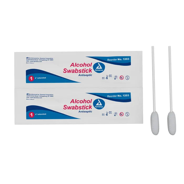 Dynarex Alcohol Swabsticks, Various Options