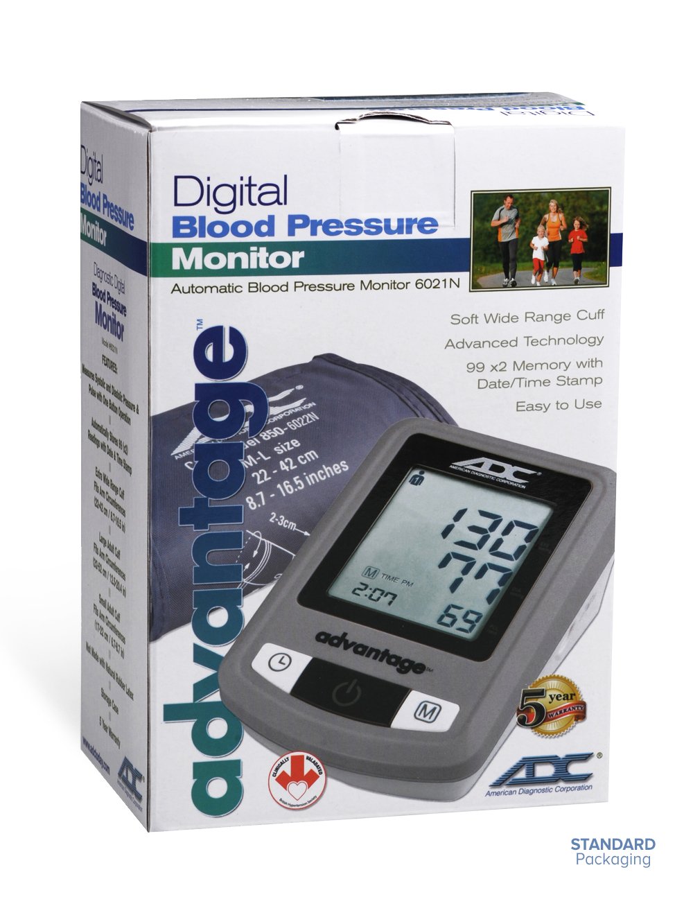 ADC ADVANTAGE 6021 BLOOD PRESSURE MONITOR