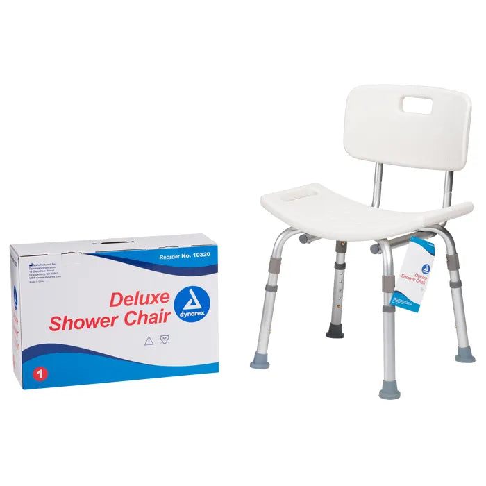 Dynarex Deluxe Shower Chair With Back