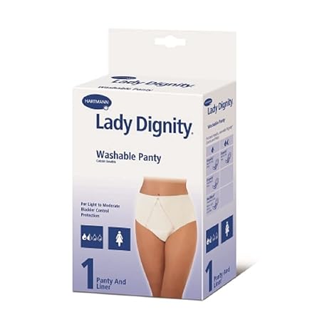 LADY DIGNITY WASHABLE PANTY WITH BUILT-IN PROTECTIVE POUCH, SMALL, 36'' - 38'' HIP, 1/BX