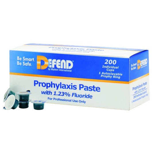 MYDENT DEFEND PROPHY PASTE, Individual Cups, Medium, Mint, Box of 200