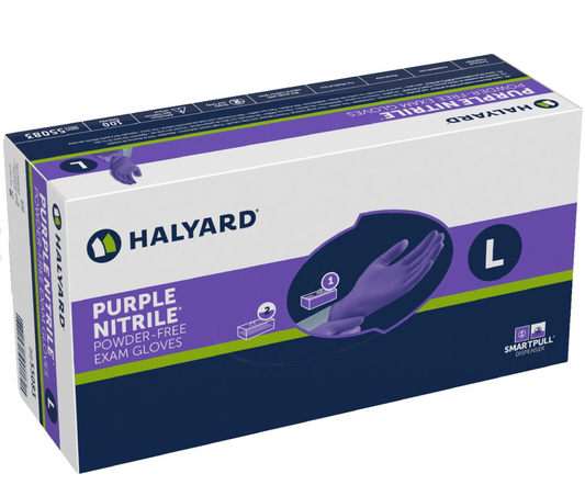 PURPLE Nitrile Gloves, Medium, Case of 1000