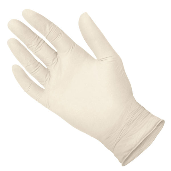MEDGLUV Latex Exam Gloves, X-Small, Box of 100