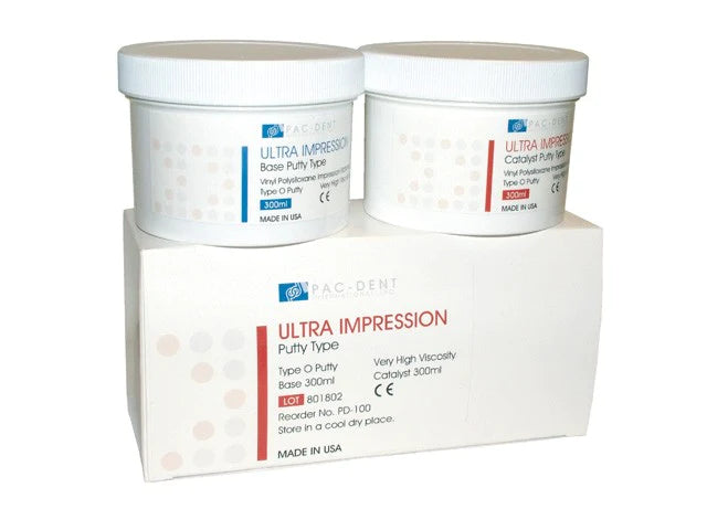 Pac-Dent Type-O-Putty 2 x 300 ml jars, Regular Set
