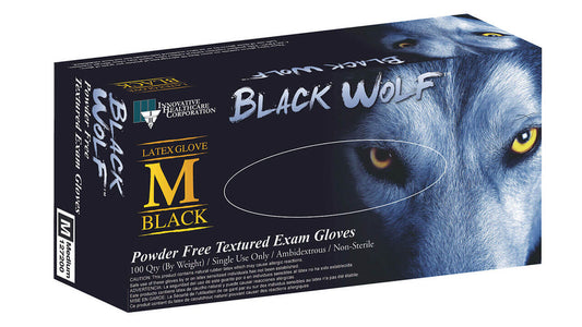 INNOVATIVE BLACK WOLF LATEX EXAM GLOVES CASE