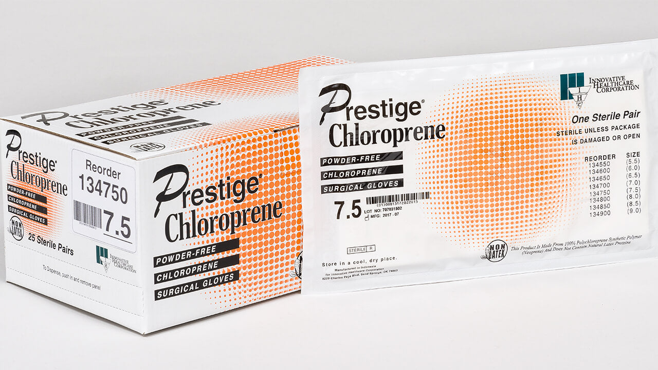 INNOVATIVE PRESTIGE CHLOROPRENE POWDER-FREE SURGICAL GLOVES