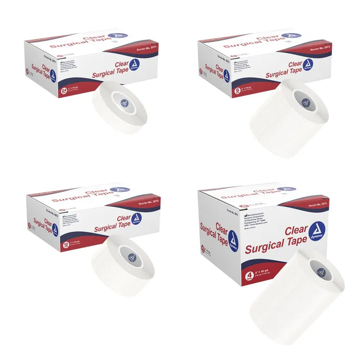 Dynarex Clear Surgical Tape, Various Options