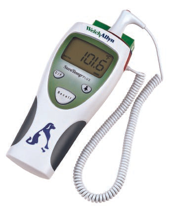 WELCH ALLYN SURETEMP PLUS Model 690 Electronic Thermometer, Veterinary Rectal Probe, Wall Mount