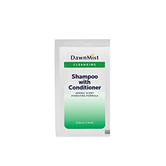 DUKAL DAWNMIST SHAMPOO & BODY WASH Shampoo & Conditioner, .25 oz Single Use Packet, 100/bg, 5 bg/cs