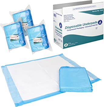 Dynarex Disposable Underpads, 23 x 24 (31 g), 2/100/Cs