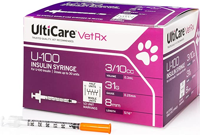 ULTIMED ULTRICARE VETERINARY INSULIN SYRINGES U-100 Syringe