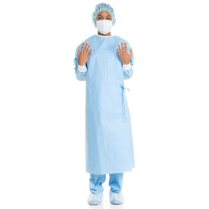 ULTRA Surgical Gown, Polypropylene Fabric and Towel, X-Large, Blue, 30/case