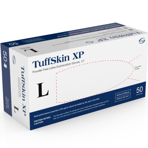 MEDGLUV TUFFSKIN XP LATEX EXAM GLOVE Case of 500