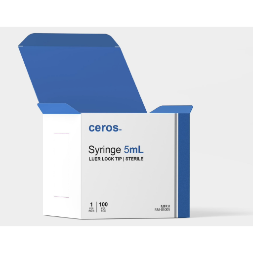 Ceros Pump Alignment Syringes, Luer Lock Tip, Sterile Blister Pack, RX Only