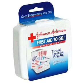 Johnson & Johnson MINI FIRST AID KIT To Go, 48/cs