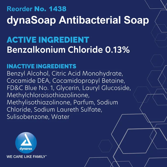 Dynarex DynaSoap Antibacterial Soap - 7.5 Oz, Case/24