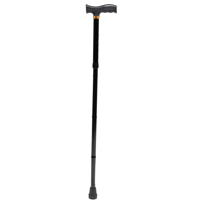 Dynarex T-Handle Folding Cane, Adult, 250 lb limit, Case/6