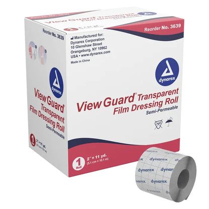 Dynarex View Guard Transparent Dressing Rolls - Non-Sterile, Various Options