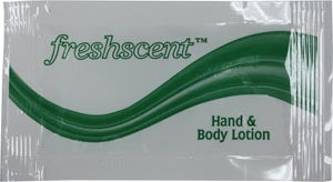 NEW WORLD IMPORTS FRESHSCENTª HAND & BODY LOTION Hand & Body Lotion, 0.25 oz packet, 100/bx, 10 bx/cs