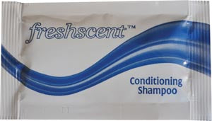 NEW WORLD IMPORTS FRESHSCENTª SHAMPOOS & CONDITIONERS Conditioning Shampoo, 0.34 oz packet, 100/bx, 10 bx/cs