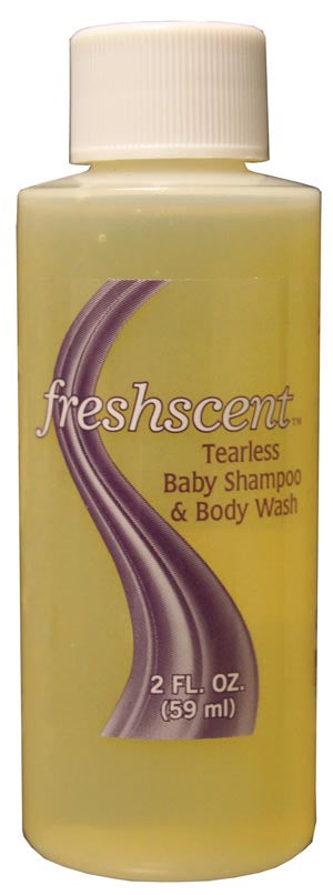 NEW WORLD IMPORTS FRESHSCENTª SHAMPOOS & CONDITIONERS Tearless Baby Shampoo & Body Wash, 2 oz, 96/cs