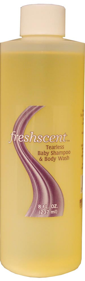 NEW WORLD IMPORTS FRESHSCENTª SHAMPOOS & CONDITIONERS Tearless Baby Shampoo & Body Wash, 8 oz, 36/cs