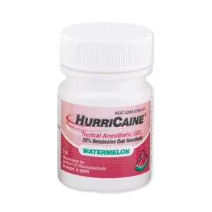 BEUTLICH HURRICAINE TOPICAL ANESTHETIC Gel, Various Flavors, 1 oz Jar
