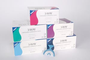 SULTAN 3-WAY DISPOSABLE Quadrant Impression Trays, 35/bx