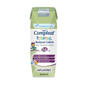 NESTLE COMPLEAT¨ PEDIATRIC Pediatric, Reduced Calorie, 250mL Cans, Unflavored, 24/cs