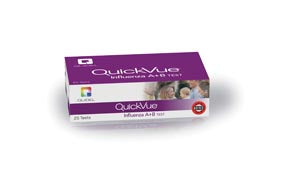 QUIDEL QUICKVUE INFLUENZA A+B TESTS, Dipstick Format, 25 test/kit