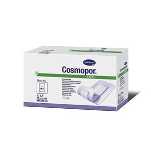 COSMOPOR STERILE LF ADHESIVE WOUND DRESSING 6" X 3.2", STERILE, 25/BX
