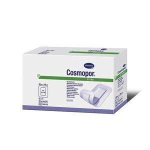COSMOPOR STERILE LF ADHESIVE WOUND DRESSING 8" X 4", STERILE, 25/BX