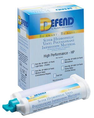 MYDENT DEFEND SUPER HYDROPHILIC Vinyl Polysiloxane Impression Material, Various Options