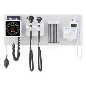 WELCH ALLYN GS777 Integrated Wall System, PanOptic Ophthalmoscope, Macroview Otoscope, with Blood Pressure, with SureTemp