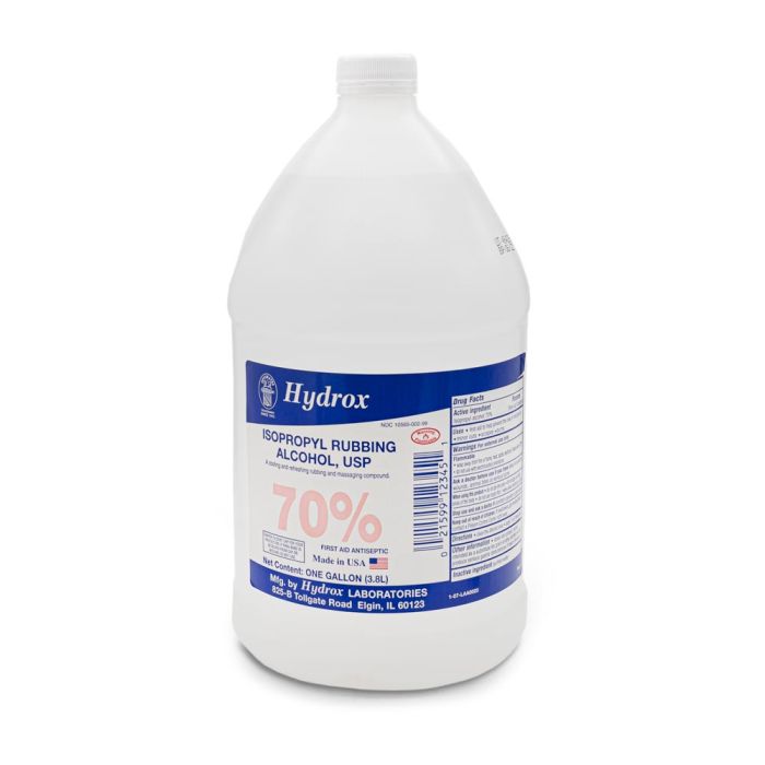 HYDROX LABORATORIES Isopropyl Rubbing Alcohol 70%, USP, 128 oz