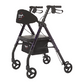 Rhythm Healthcare Royal Rollator 4 Wheel with Universal Height Adjustment, Various Colors