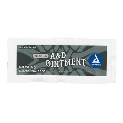 Dynarex Vitamins A&D Ointment Without Lanolin 5g Packet, Case/864