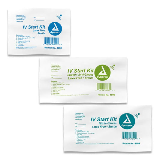 Dynarex IV Start Kits, Sterile, 50/Case